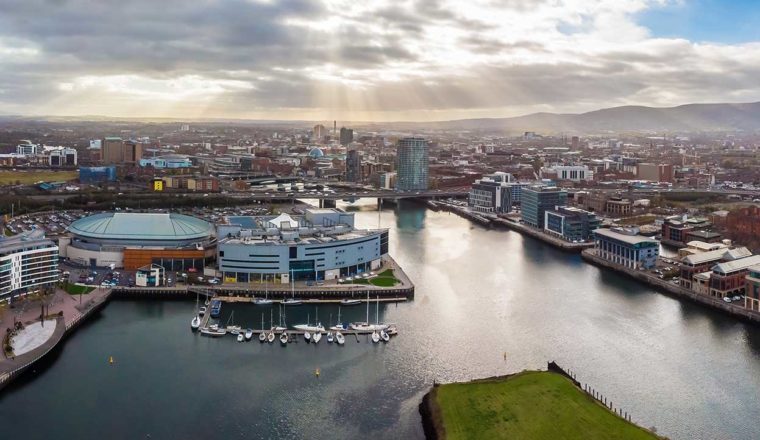 View of Belfast harbour