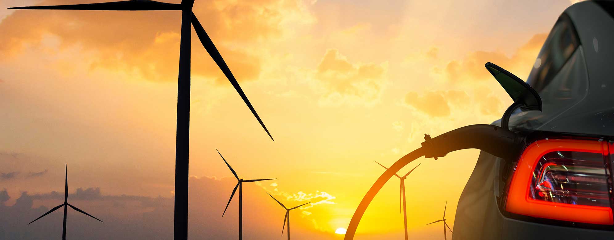Wind turbine and electric vehicle charging