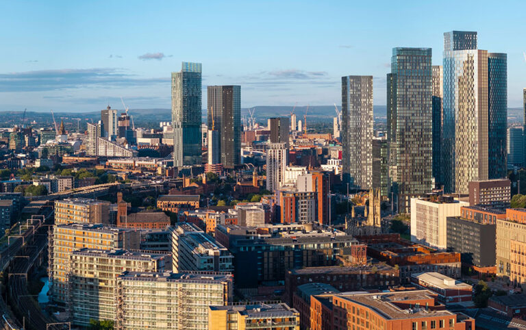Manchester city skyline